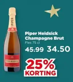 PLUS Piper Heidsick Champagne Brut aanbieding