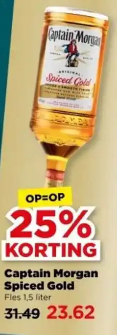 PLUS Captain Morgan Spiced Gold aanbieding