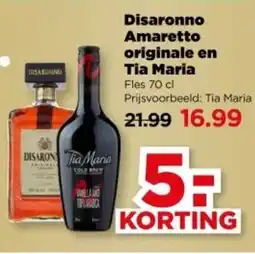 PLUS Disaronno Amaretto originale en Tia Maria aanbieding