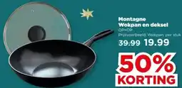 PLUS Montagne Wokpan en deksel aanbieding