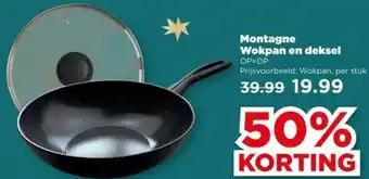PLUS Montagne Wokpan en deksel aanbieding