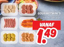 Dekamarkt Gourmetmini's aanbieding