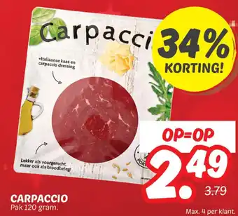 Dekamarkt Carpaccio aanbieding