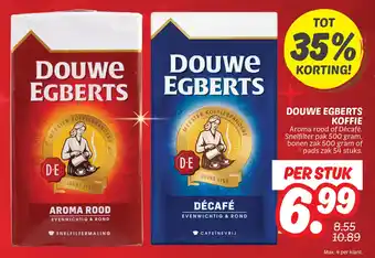 Dekamarkt Douwe egberts koffie aanbieding