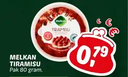 Dekamarkt Melkan tiramisu aanbieding