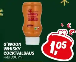 Dekamarkt G'woon whisky cocktailsaus aanbieding