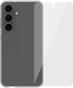 Coolblue BlueBuilt Samsung Galaxy S25 Back Cover Transparant + Screenprotector Glas aanbieding