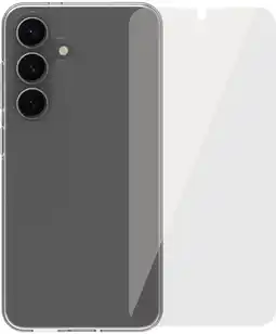 Coolblue BlueBuilt Samsung Galaxy S25 Back Cover Transparant + Screenprotector Glas aanbieding