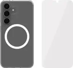 Coolblue BlueBuilt Protective Back Cover Samsung Galaxy S25 Transparant + Screenprotector Glas aanbieding