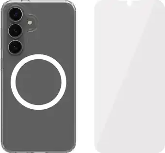 Coolblue BlueBuilt Protective Back Cover Samsung Galaxy S25 Transparant + Screenprotector Glas aanbieding