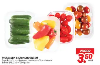 Dekamarkt Pick & mix snackgroenten aanbieding