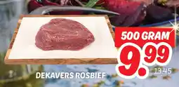 Dekamarkt Dekavers rosbief aanbieding