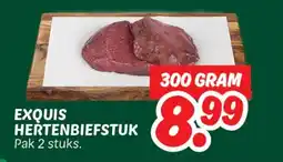 Dekamarkt Exquis hertenbiefstuk aanbieding