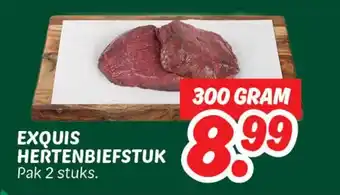 Dekamarkt Exquis hertenbiefstuk aanbieding