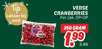 Dekamarkt Verse cranberries aanbieding