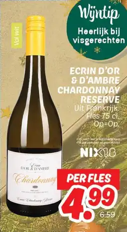 Dekamarkt Ecrin d'or & d'ambre chardonnay reserve aanbieding