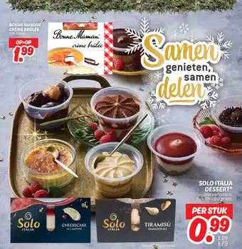 Dekamarkt Solo italia dessert aanbieding