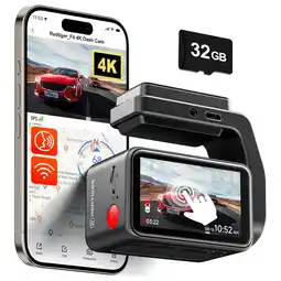 ANWB Redtiger F4 4K Touch Wifi GPS 32gb dashcam Zwart aanbieding