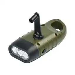 ANWB Flinq Solar Survival Flashlight Dynamo Zaklamp LegerGroen aanbieding