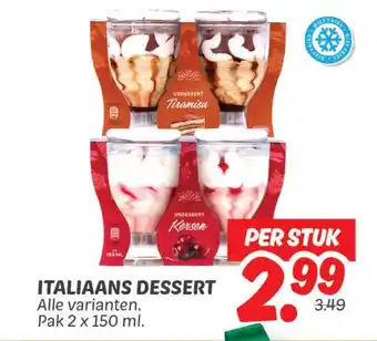 Dekamarkt Italiaans dessert aanbieding