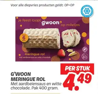 Dekamarkt G'woon meringue rol aanbieding