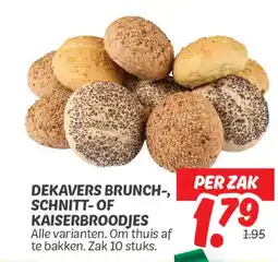 Dekamarkt Dekavers brunch schnitt of kaiserbroodjes aanbieding