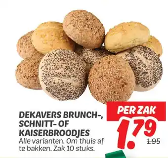 Dekamarkt Dekavers brunch schnitt of kaiserbroodjes aanbieding