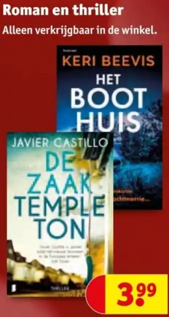 Kruidvat Roman en thriller aanbieding