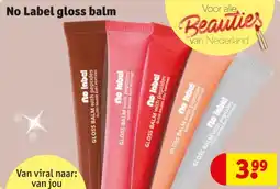 Kruidvat No Label gloss balm aanbieding