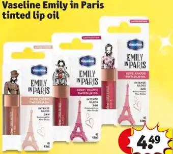 Kruidvat Vaseline Emily in Paris tinted lip oil aanbieding
