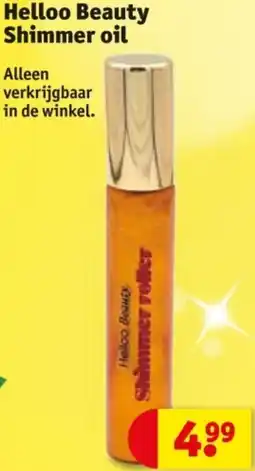 Kruidvat Helloo Beauty Shimmer oil aanbieding