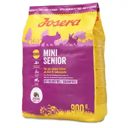 Zooplus 900g Josera Mini Senior droog hondenvoer aanbieding