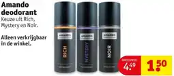 Kruidvat Amando deodorant aanbieding