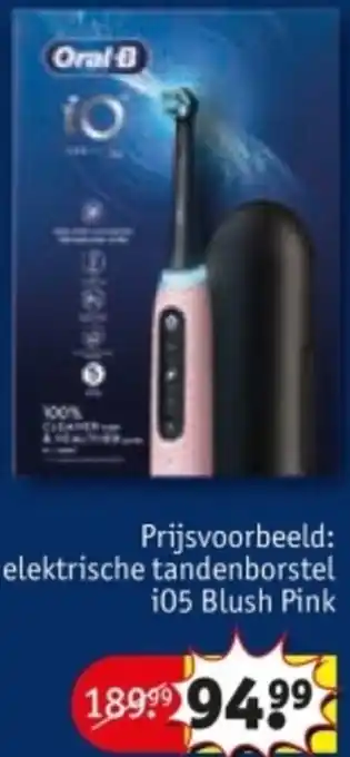 Kruidvat Oral-B elektrische tandenborstel i05 Blush Pink aanbieding