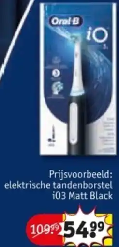 Kruidvat Oral-B elektrische tandenborstel i03 Matt Black aanbieding