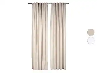 Lidl LIVARNO Gordijnen 135 x 254 cm aanbieding