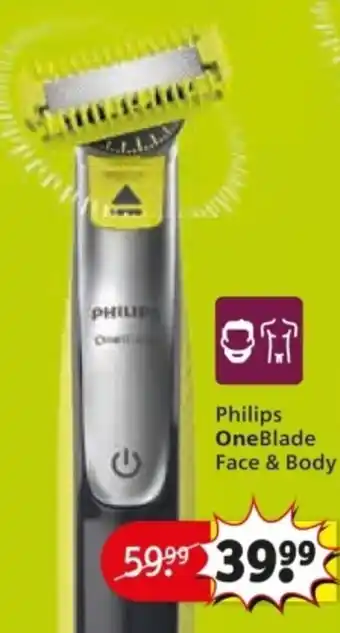 Kruidvat Philips OneBlade Face & Body aanbieding
