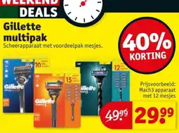 Kruidvat Gillette multipak aanbieding