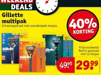 Kruidvat Gillette multipak aanbieding