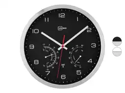 Lidl LIVARNO home Wandklok met thermometer en hygrometer aanbieding