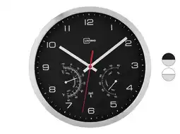 Lidl LIVARNO home Wandklok met thermometer en hygrometer aanbieding