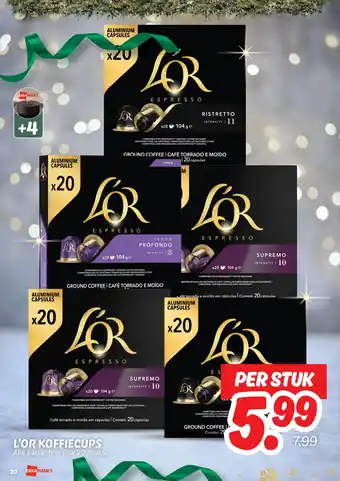 Dekamarkt L'or koffiecups aanbieding