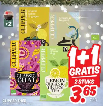 Dekamarkt Clipper thee aanbieding