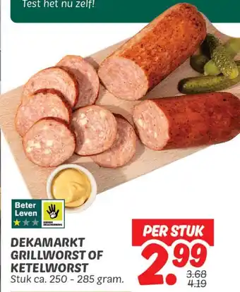 Dekamarkt Dekamarkt grillworst of ketelworst aanbieding