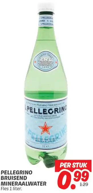 Dekamarkt Pellegrino bruisend mineraalwater aanbieding
