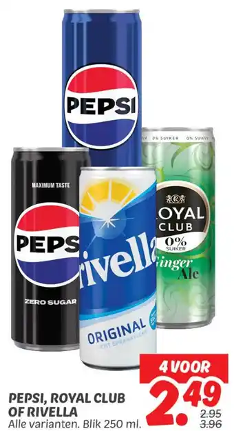 Dekamarkt Pepsi, Royal Club of Rivella aanbieding