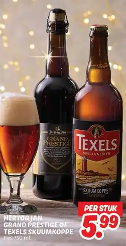 Dekamarkt Hertog Jan Grand Prestige of Texels Skuumkoppe aanbieding