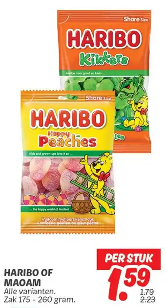 Dekamarkt Haribo of Maoam aanbieding