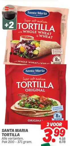 Dekamarkt Santa Maria Tortilla aanbieding