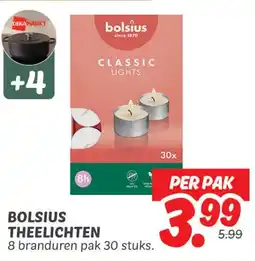Dekamarkt Bolsius Theelichten aanbieding